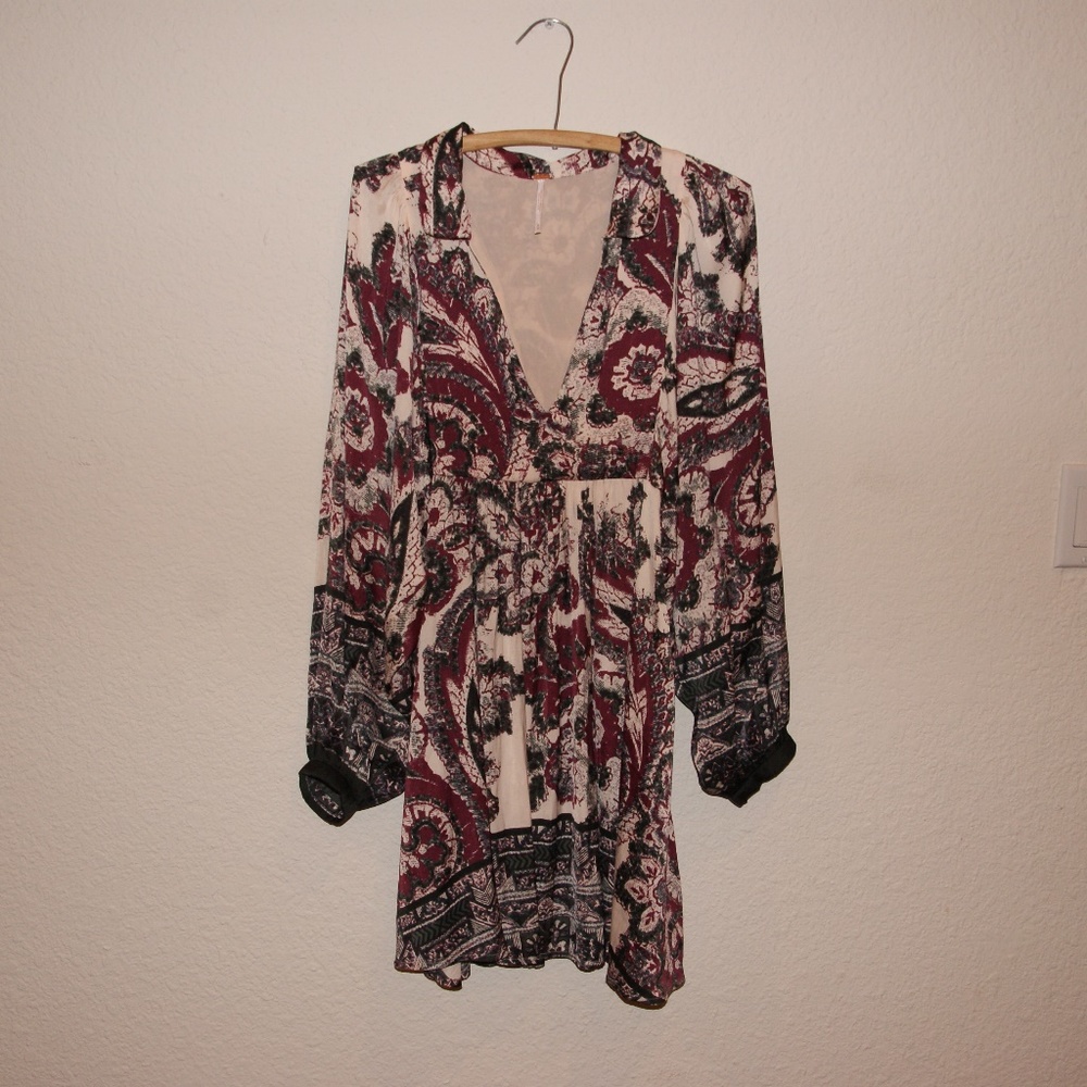 FREE PEOPLE Say You Love Me Mini Dress sz M [E1] - Picture 4 of 8